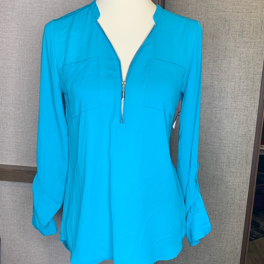 New York & company  with tags blue blouse